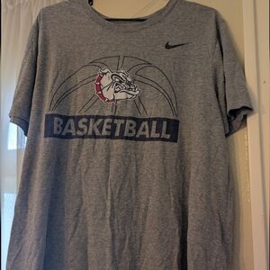 Nike Grey Bulldog Basketball Tee